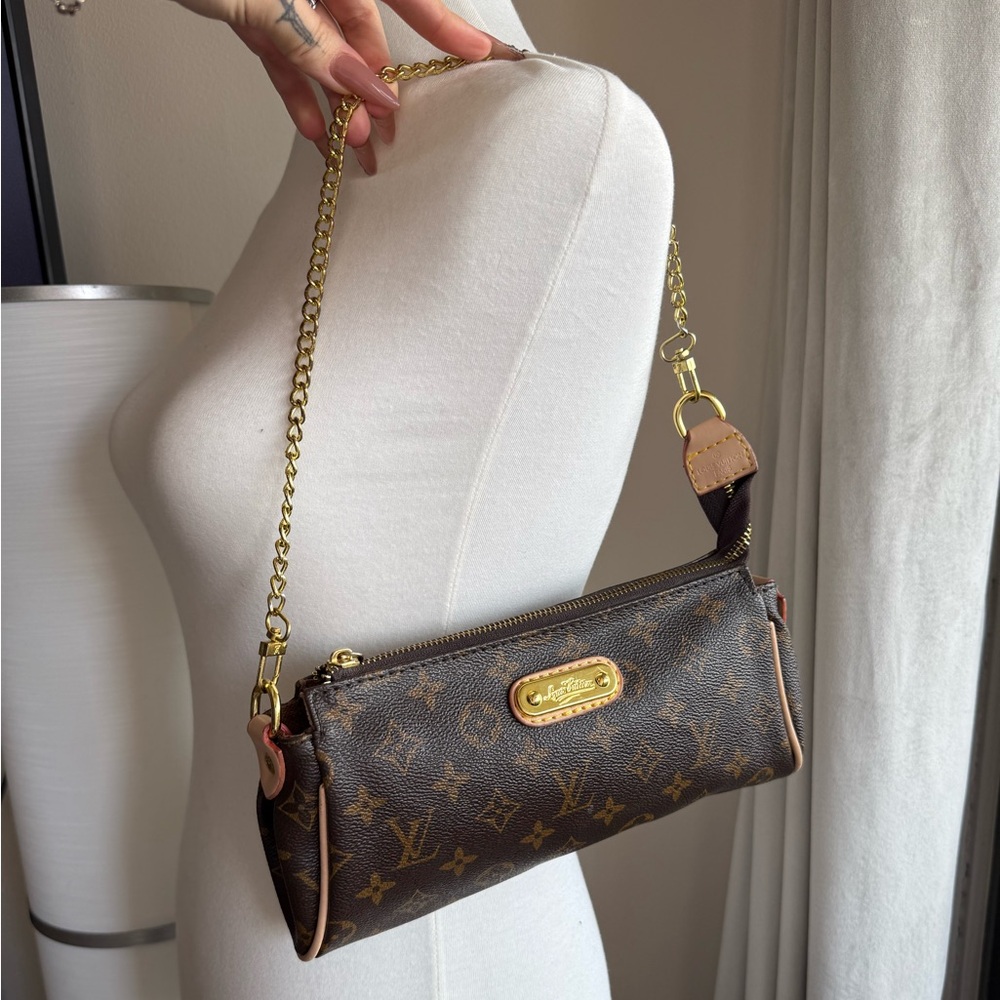 Brown Monogram Canvas Shoulder Bag
